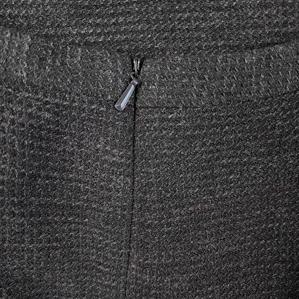 Eileen Fisher Skirt M Black Midi Lagenlook Pencil Waffle Wool Rayon Dress Casual - Picture 10 of 13